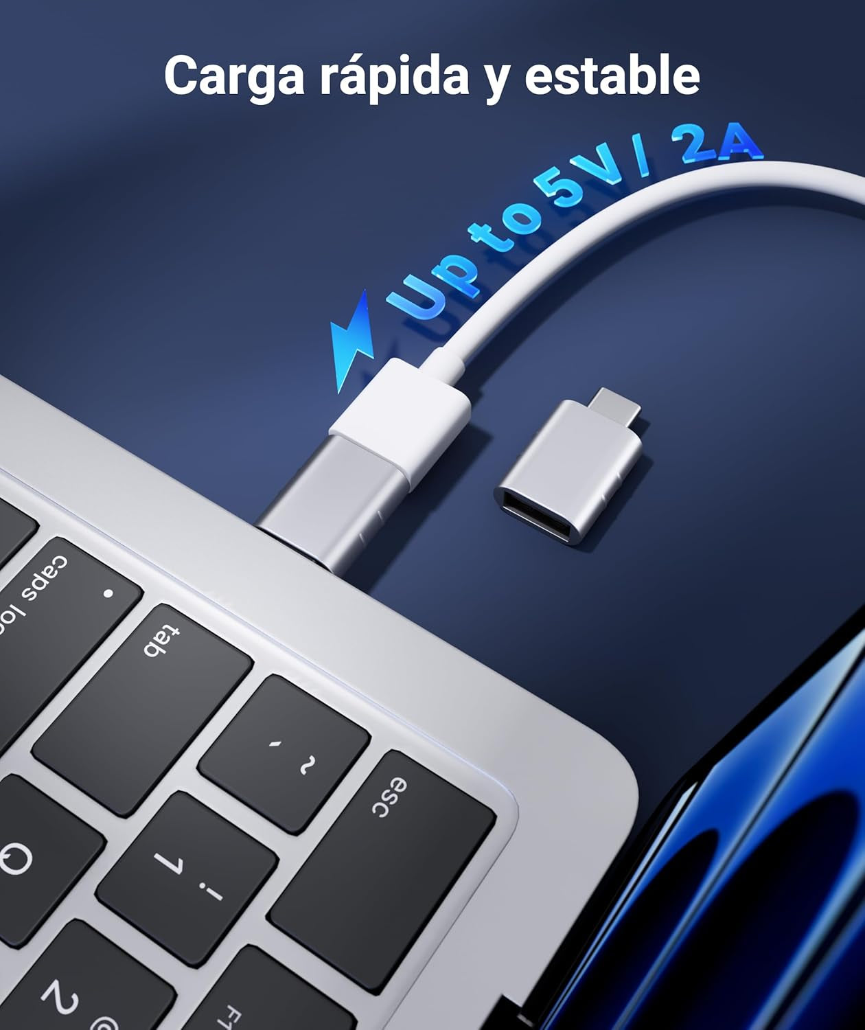 USB C to USB Adapter Pack of 2, USB 3.0 to Thunderbolt 5/4 Adapter
