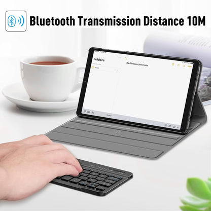 Keyboard Case for Samsung Galaxy Tab A7 Lite 8.7 Inch 2021, Black